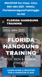 Mobile Screenshot of floridahandgunstraining.com